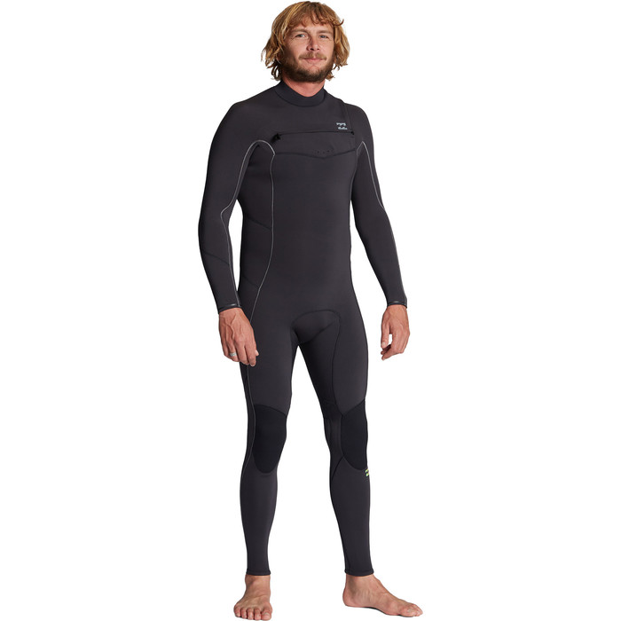 2024 Billabong Mens Absolute 3/2mm Chest Zip GBS Wetsuit ABYW100192 - Black